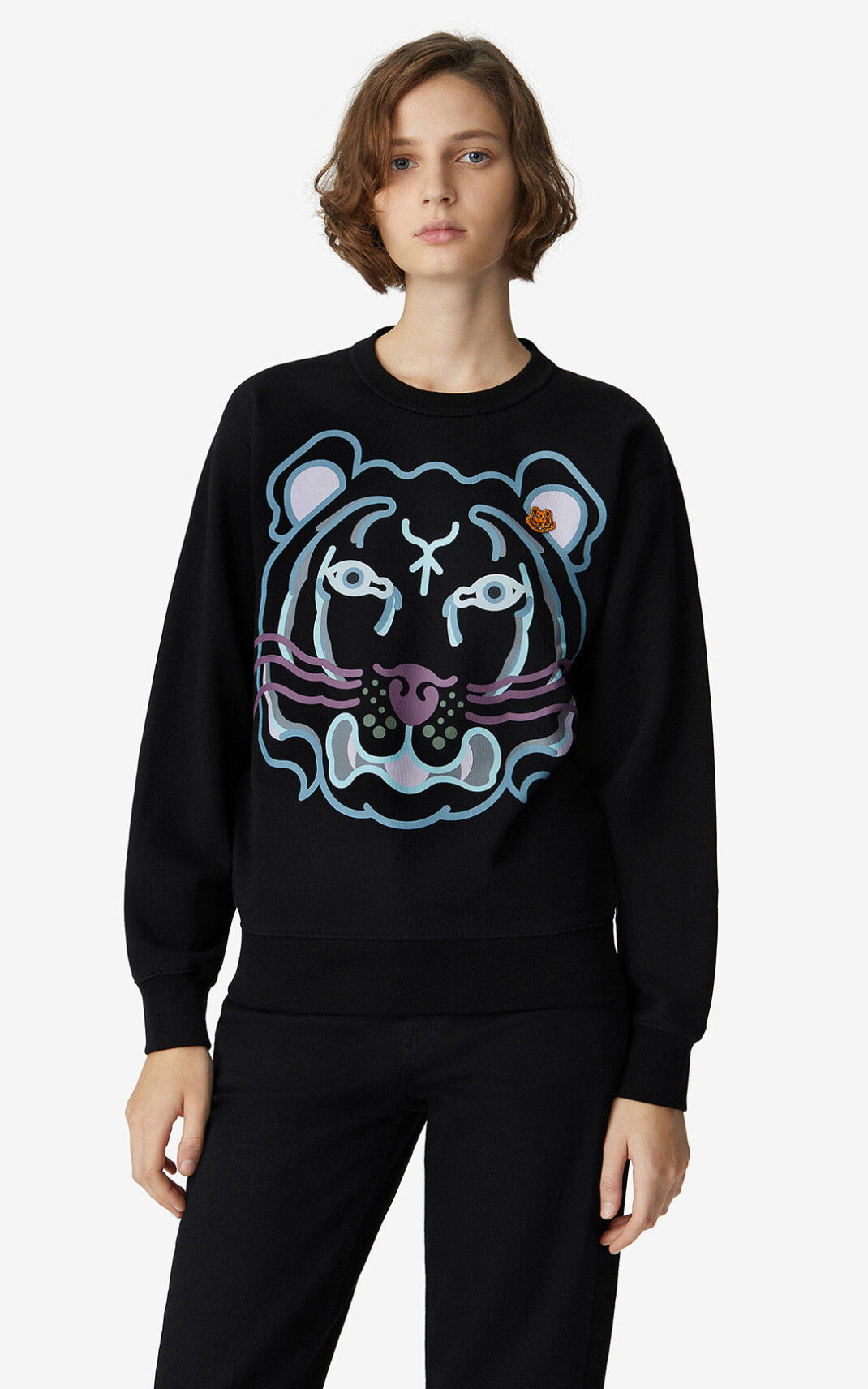 Kenzo K Tiger Sudadera Mujer Negras | 1975430-VA